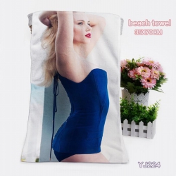 Scarlett Johansson bath towel ...