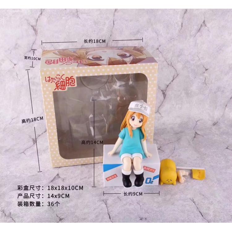 Working cell Change hands Sitting position Platelet Boxed Figure Decoration Pressure cup 14X9CM a box of 36