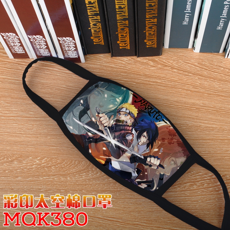Naruto Color printing Space cotton Mask price for 5 pcs  MQK381