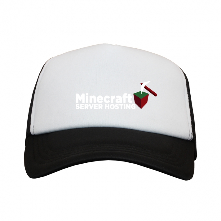 Minecraft Black and White Mesh material Sunhat