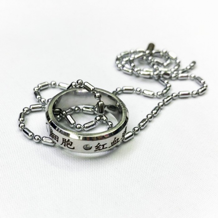 Working cell Erythrocyte Stainless steel Ring Necklace