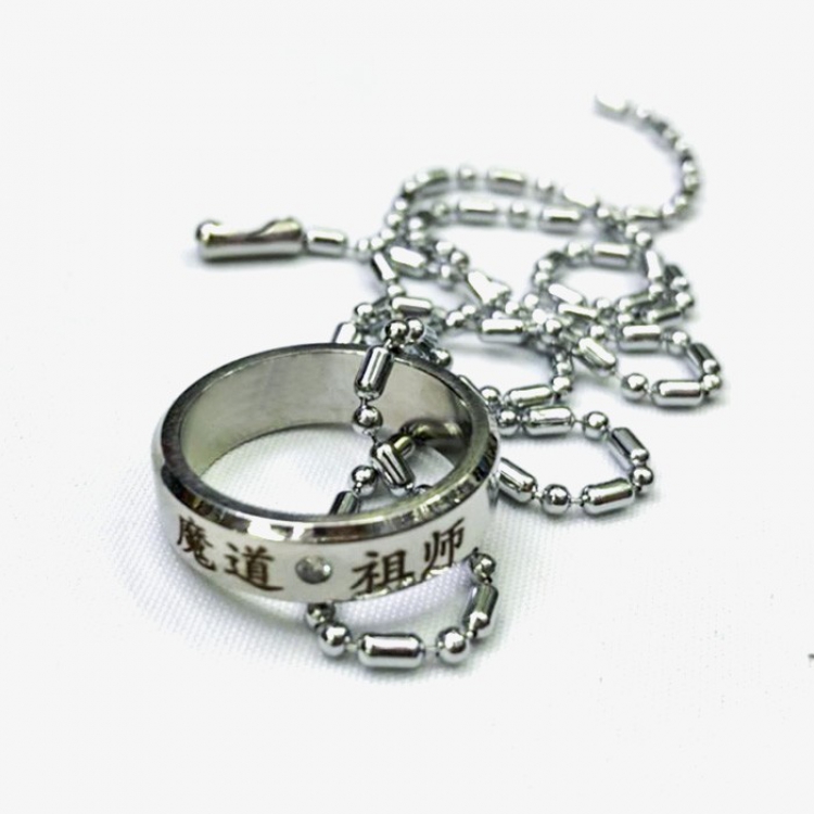 The wizard of the de Stainless steel Ring Necklace
