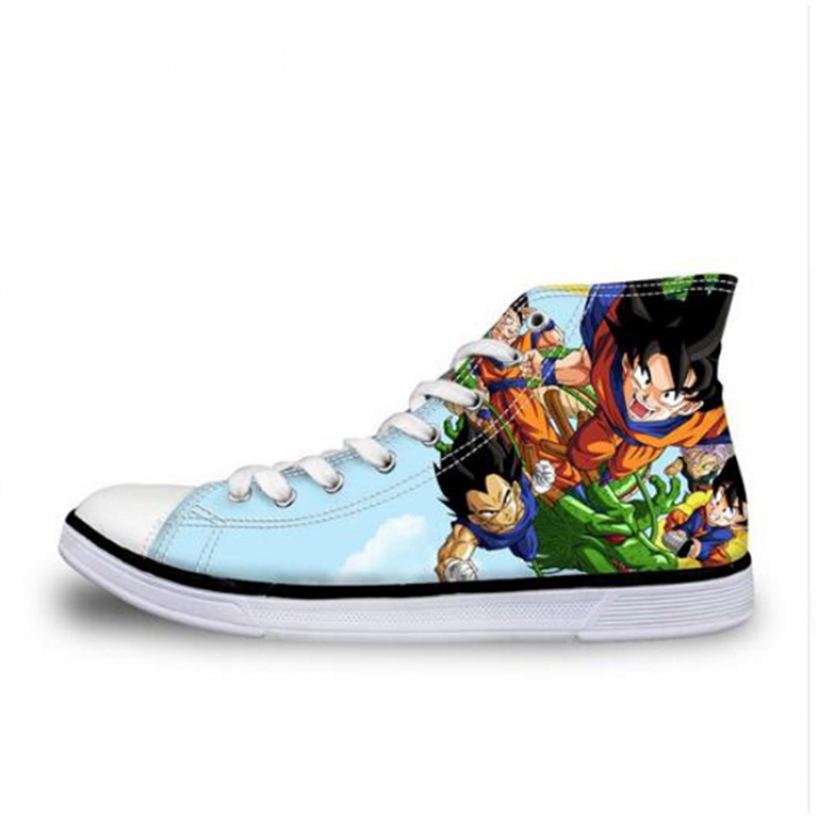 DRAGON BALL Son Goku Lace Printing Flat Canvas shoes Men and Women Style 10 35-45 yards Book one week in advance