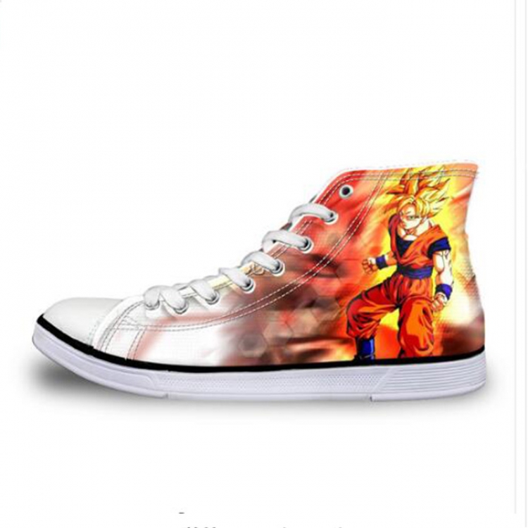 DRAGON BALL Son Goku Lace Printing Flat Canvas shoes Men and Women Style 19 35-45 yards Book one week in advance