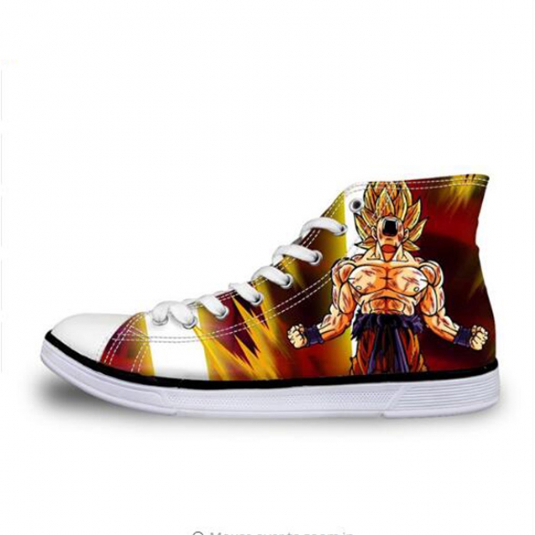 DRAGON BALL Son Goku Lace Printing Flat Canvas shoes Men and Women Style 5 35-45 yards  preorder 7days