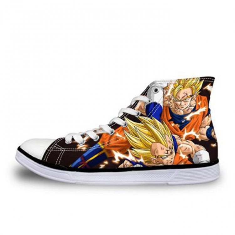 DRAGON BALL Son Goku Lace Printing Flat Canvas shoes Men and Women Style 4 35-45 yards  preorder 7days