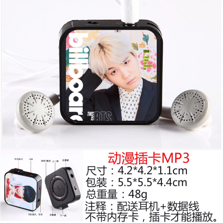 BTS 3 Movement Run Mini MP3 player Support memory card