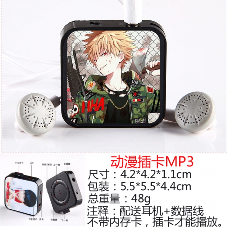 My Hero Academia 1 Movement Run Mini MP3 player Support memory card