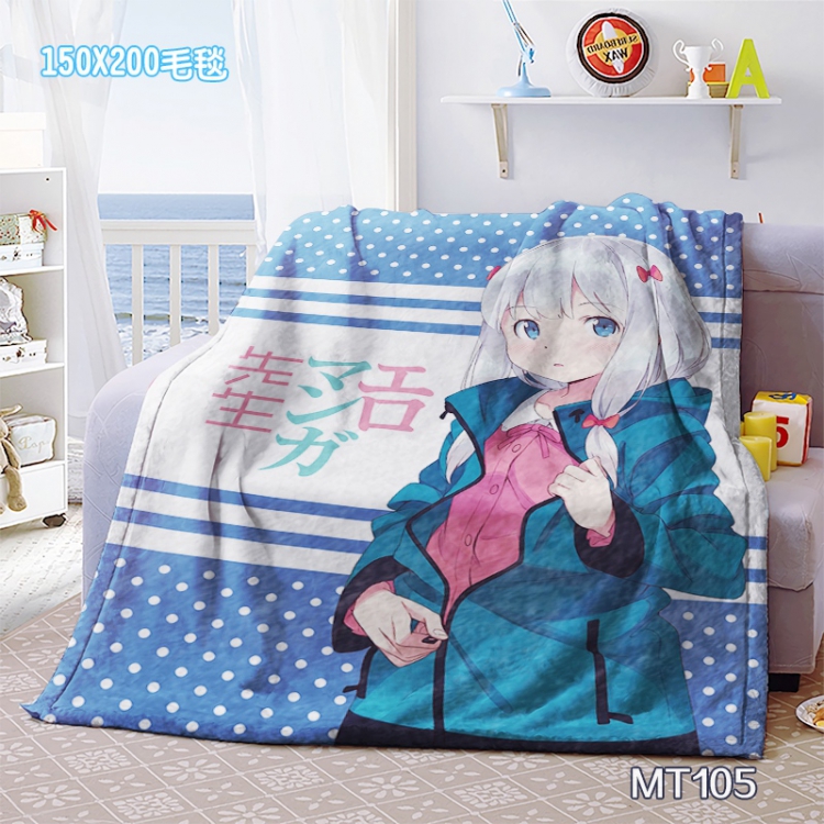 Ero Manga Sensei Anime Oversized Mink cashmere blankets 150x200cm MT105