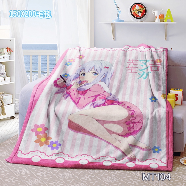 Ero Manga Sensei Anime Oversized Mink cashmere blankets 150x200cm MT104