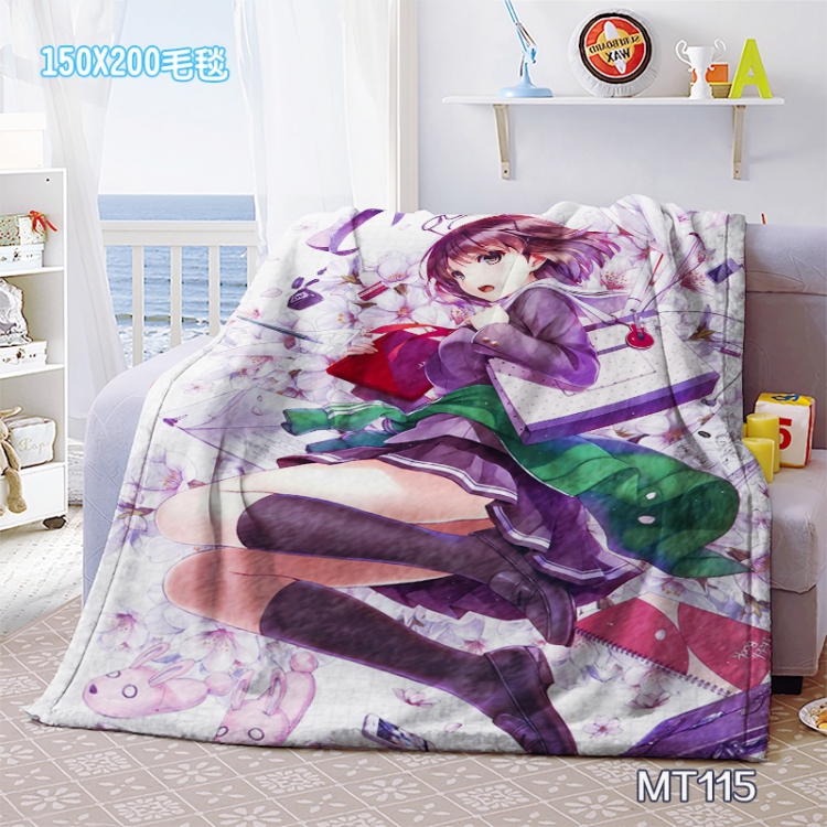 Saenai heroine no sodate kata Anime Oversized Mink cashmere blankets 150x200cm MT115