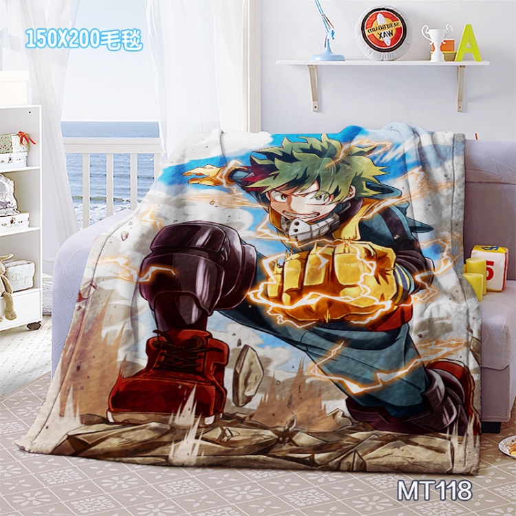 My Hero Academia Anime Oversized Mink cashmere blankets 150x200cm MT118