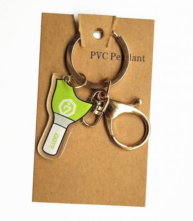 Got7 Transparent acrylic keychain pendant 3-4cm 13g price for 10 pcs