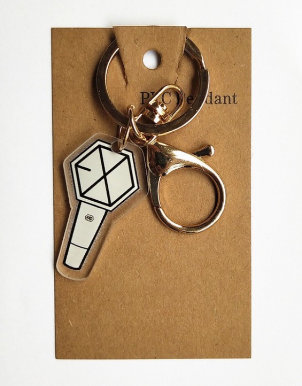 EXO Transparent acrylic keychain pendant 3-4cm 13g price for 10 pcs