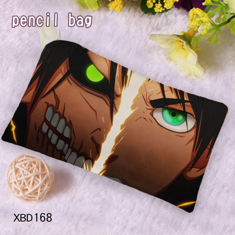 Shingeki no Kyojin Oxford cloth Pencil Bag 12X23CM price for 5 pcs XBD168