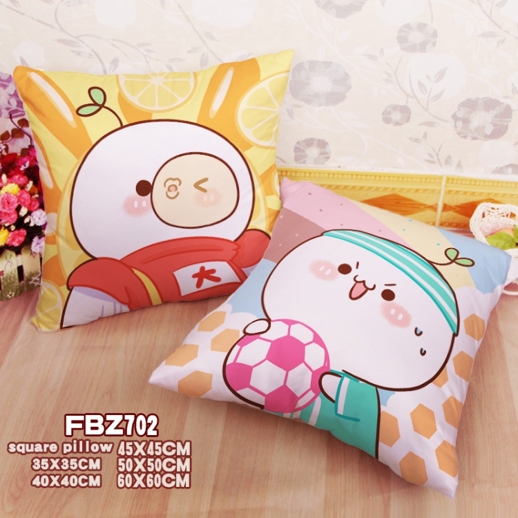 Long grass Yan Tuanzi Anime square universal double-sided full color pillow cushion 45X45CM FBZ702