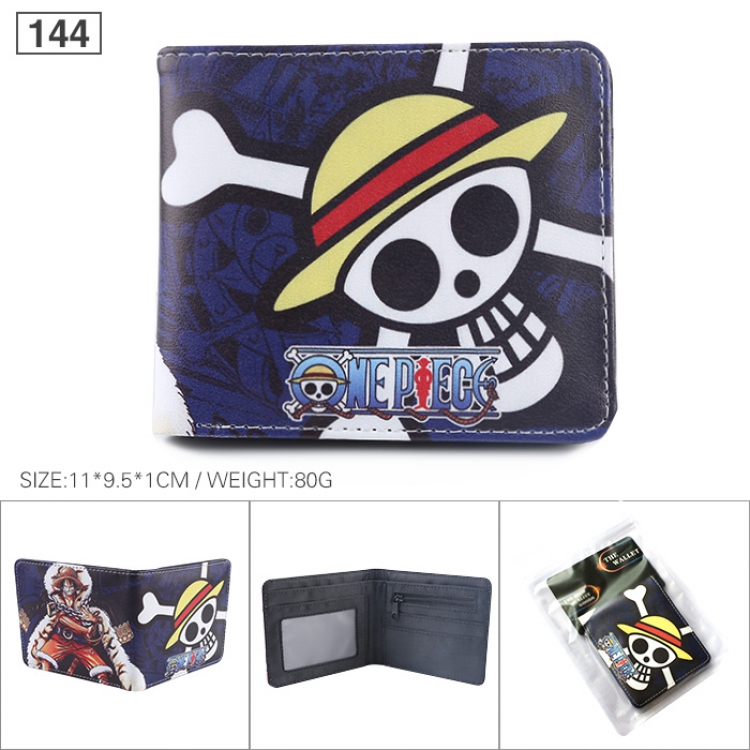 One Piece Full color printed short Wallet Purse 11X9.5X1CM 80G 144