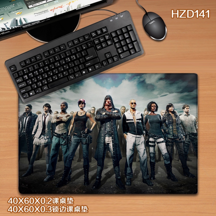 Playerunknowns Batt Locking rubber Desk mat Mouse pad 40X60X0.3CM HZD141