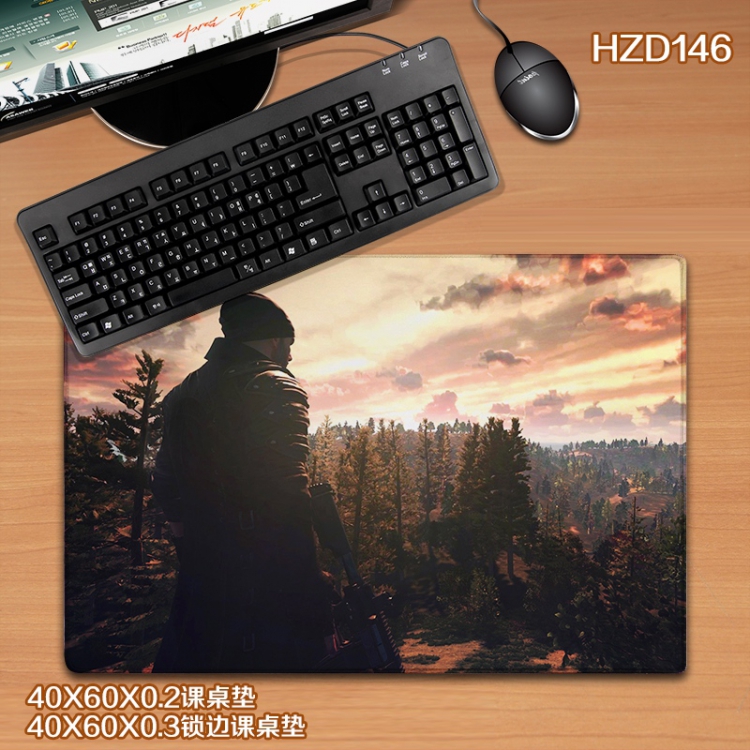 Playerunknowns Batt Locking rubber Desk mat Mouse pad 40X60X0.3CM HZD146