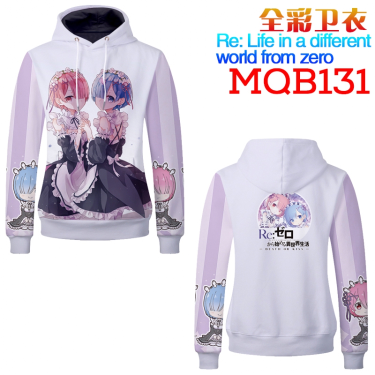 Re:Zero kara Hajimeru Isekai Seikatsu Patch pocket Long sleeve coat Headgear Hip hop sweatshirt M L XL XXL XXXL MQB131