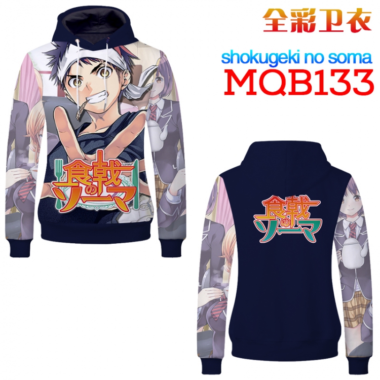 Shokugeki no Soma Patch pocket Long sleeve coat Headgear Hip hop sweatshirt M L XL XXL XXXL MQB133