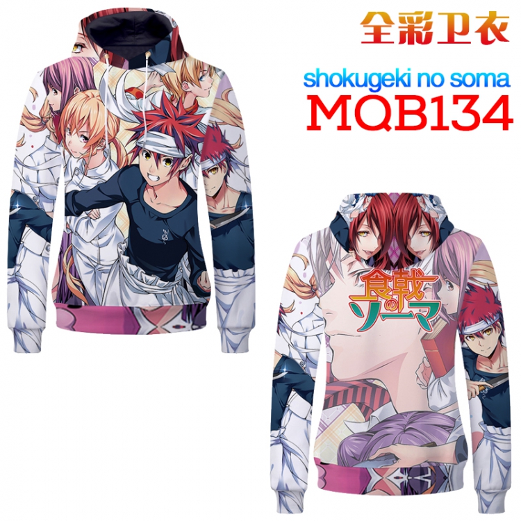 Shokugeki no Soma Patch pocket Long sleeve coat Headgear Hip hop sweatshirt M L XL XXL XXXL MQB134