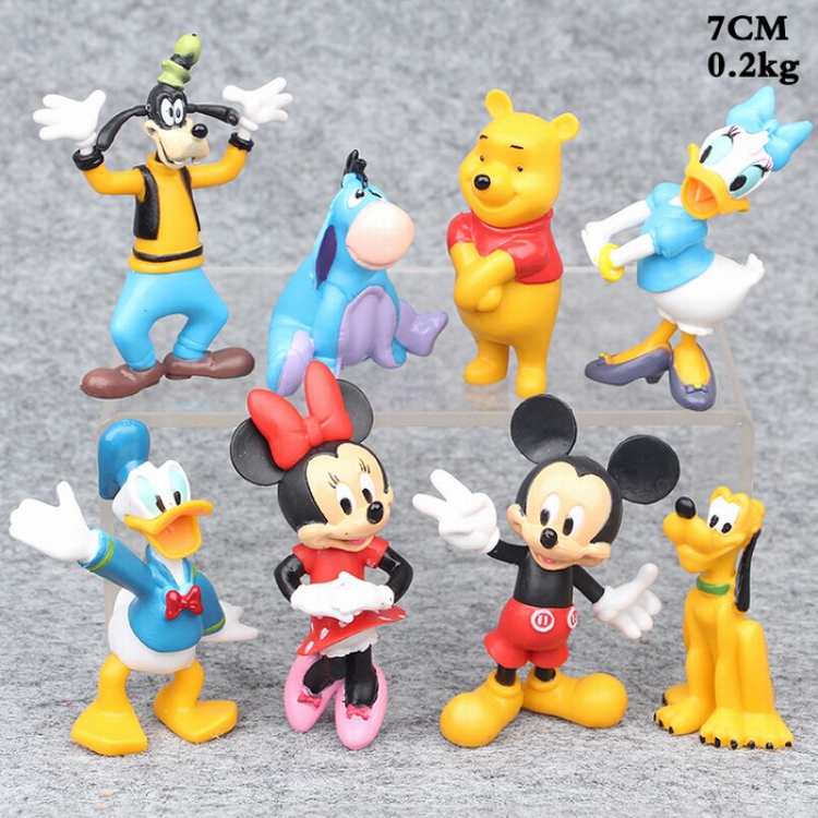 Disney Mickey Mouse Clubhouse 8 models Bagged Figure Decoration 7CM 0.2KG a box of 100 price for 8 pcs