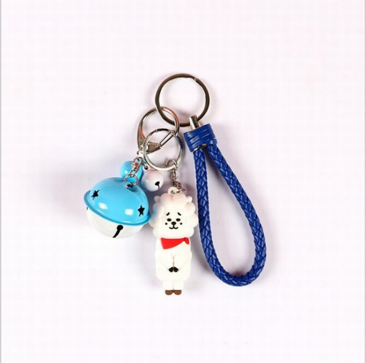 BTS BT21 Bell Keychain doll Commemorative pendant White lamb price for 5 pcs