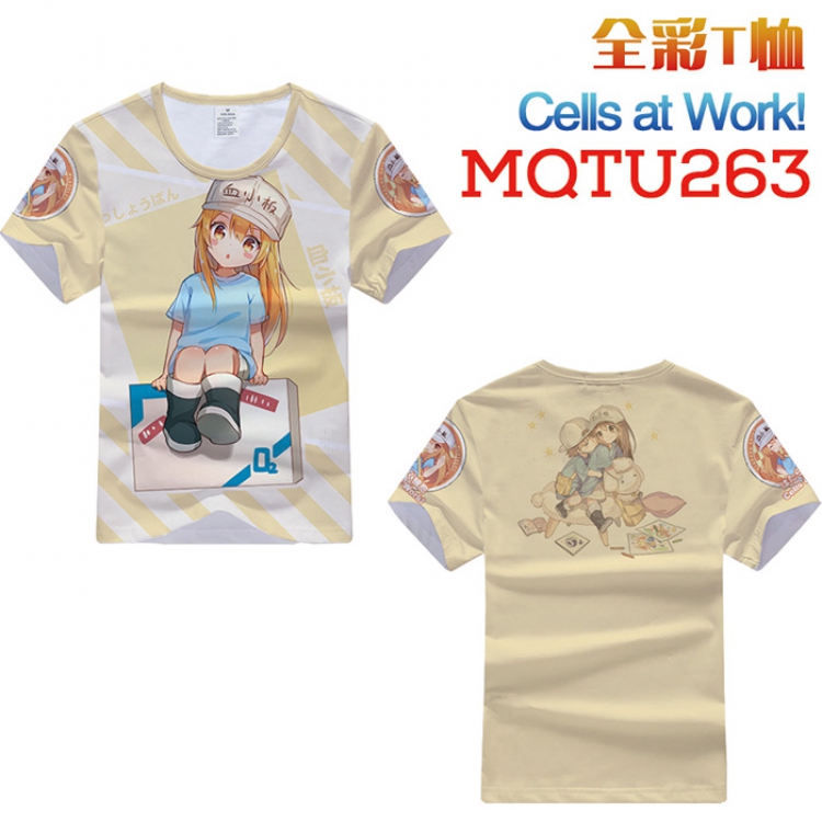 Working cell Full Color Printing Short sleeve T-shirt S M L XL XXL XXXL MQTU263