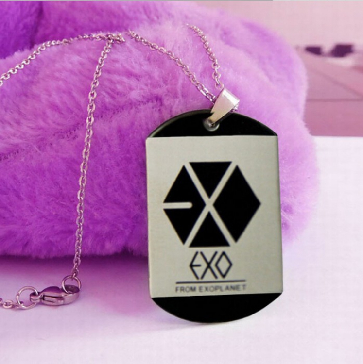 EXO Same paragraph Necklace Shield head necklace price for 5 pcs