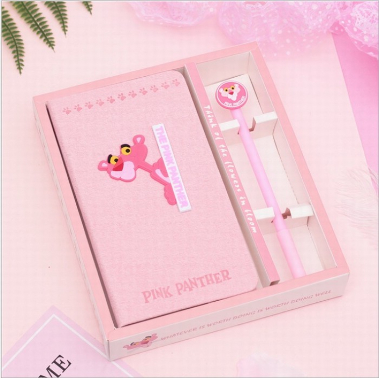 Pink Panther Vertical bar Boxed Notebook plus pen 10X18CM price for 3 pcs