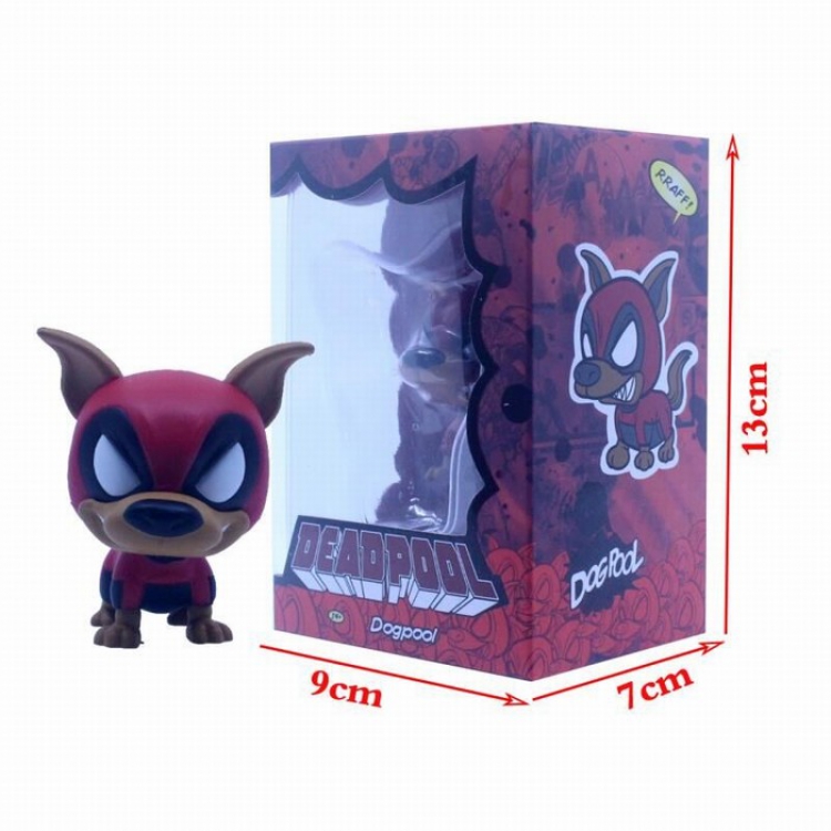 Deadpool Dog version Shake head Boxed Figure Decoration 12CM 90G a box of 72