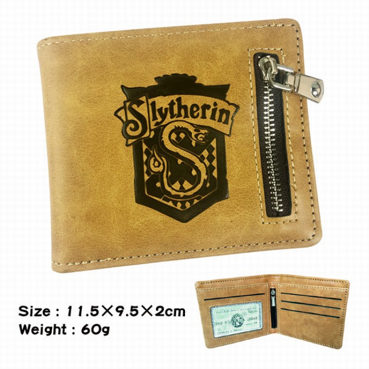 Harry Potter Fold Zipper Short paragraph Wallet Purse 11.5X9.5X2CM 60G B style