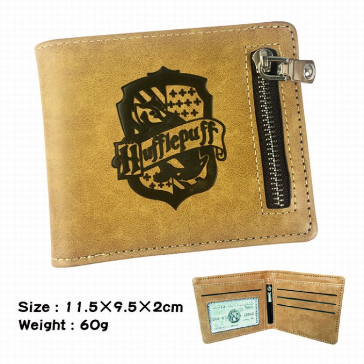 Harry Potter Fold Zipper Short paragraph Wallet Purse 11.5X9.5X2CM 60G D style