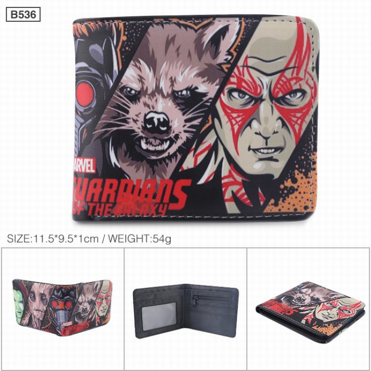 Guardians of the Galaxy Twill Fold Short paragraph Wallet Purse