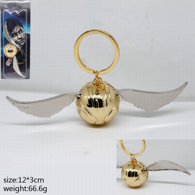 Harry Potter Golden ball Key Chain Movable wings