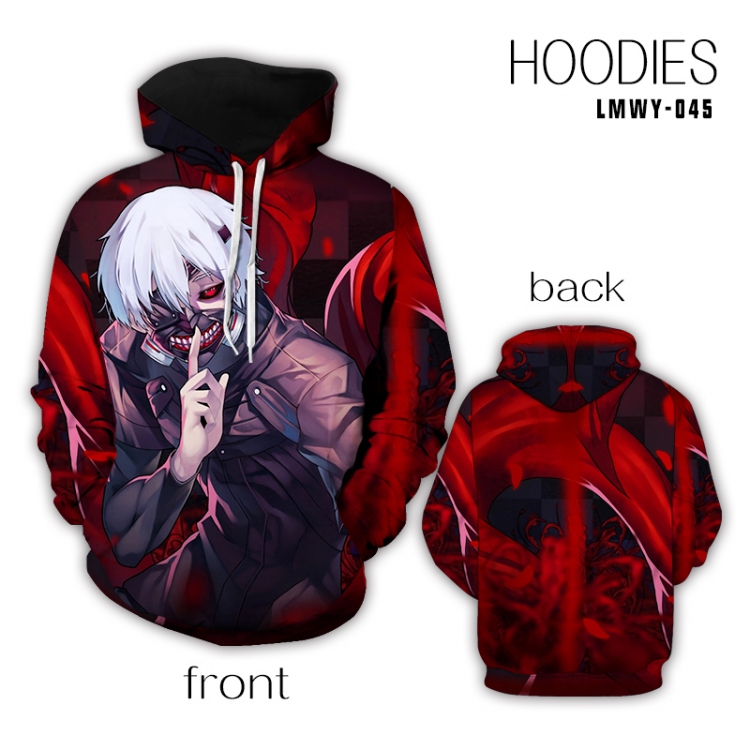 Tokyo Ghoul Full color health cloth hooded pullover sweater S M L XL XXL XXXL preorder 2days LMWY045