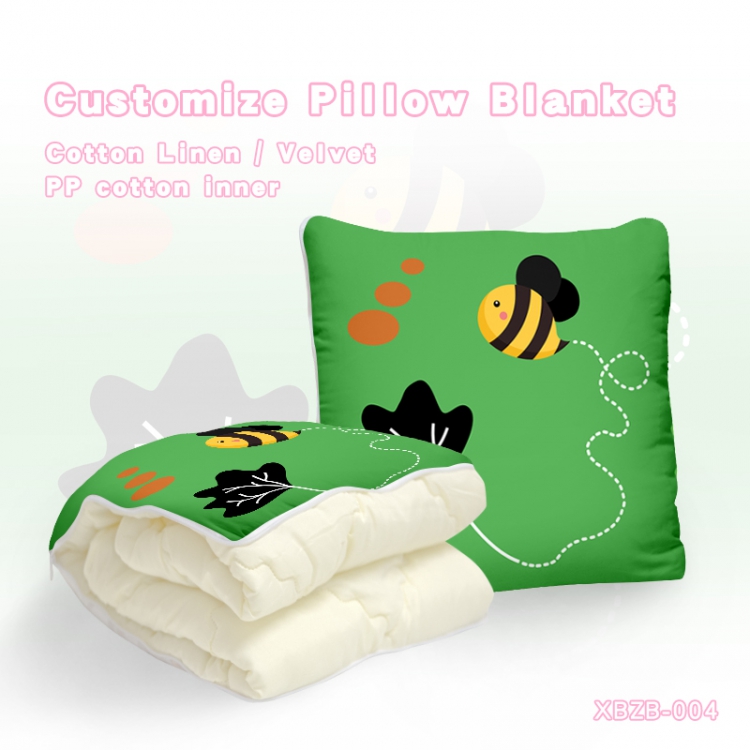 Small fresh（40X40CM) Dual-use folding plush pillow (120X140CM) XBZB-004
