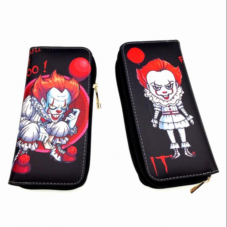 Joker PU Leather color Zipper Long Wallet Purse