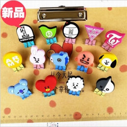 BTS BT21 Student supplies clip...