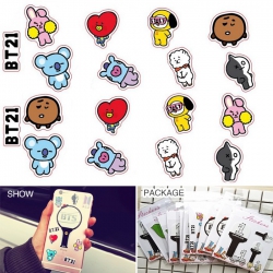 BTS BT21 Mobile phone sticker ...