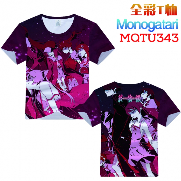 Bakemonogatari Monst Full Color Printing Short sleeve T-shirt S M L XL XXL XXXL MQTU343