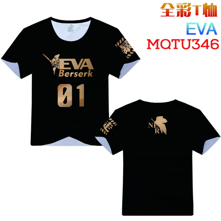 EVA Full Color Printing Short sleeve T-shirt S M L XL XXL XXXL MQTU346