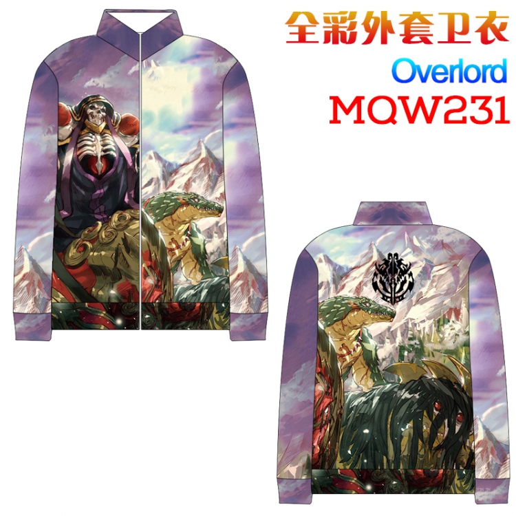 Overlord Full Color zipper Long sleeve coat Sweatshirt M L XL XXL XXXL MQW231