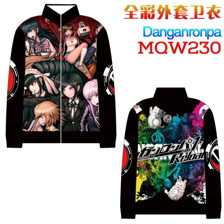 Dangan-Ronpa Full Color zipper Long sleeve coat Sweatshirt M L XL XXL XXXL MQW230