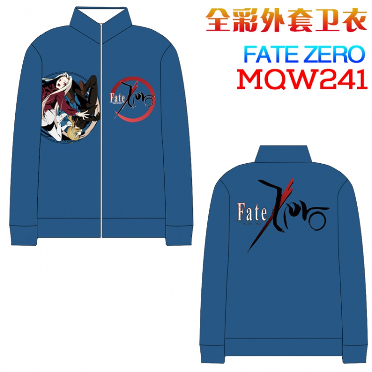 Fate stay night Full Color zipper Long sleeve coat Sweatshirt M L XL XXL XXXL MQW241