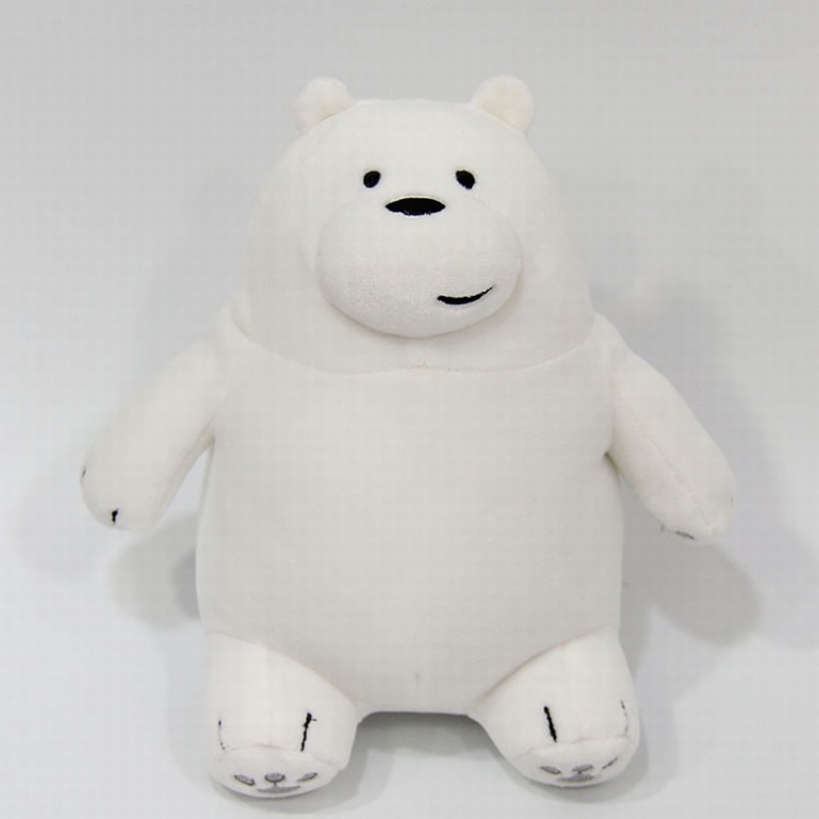 We Bare Bears White bear Sitting position Style C Plush cartoon doll toy 10CM