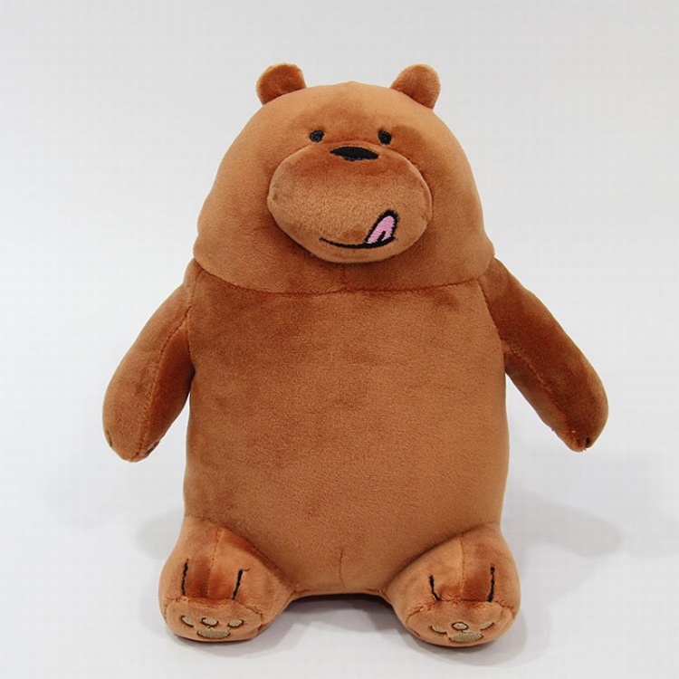 We Bare Bears Brown bear Sitting position Style A Plush toy cartoon doll 10CM