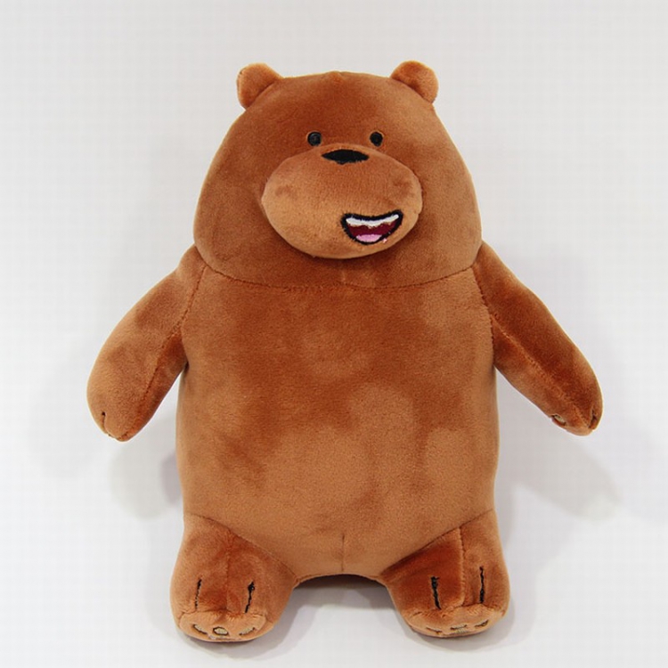 We Bare Bears Brown bear Sitting position Style C Plush toy cartoon doll 10CM