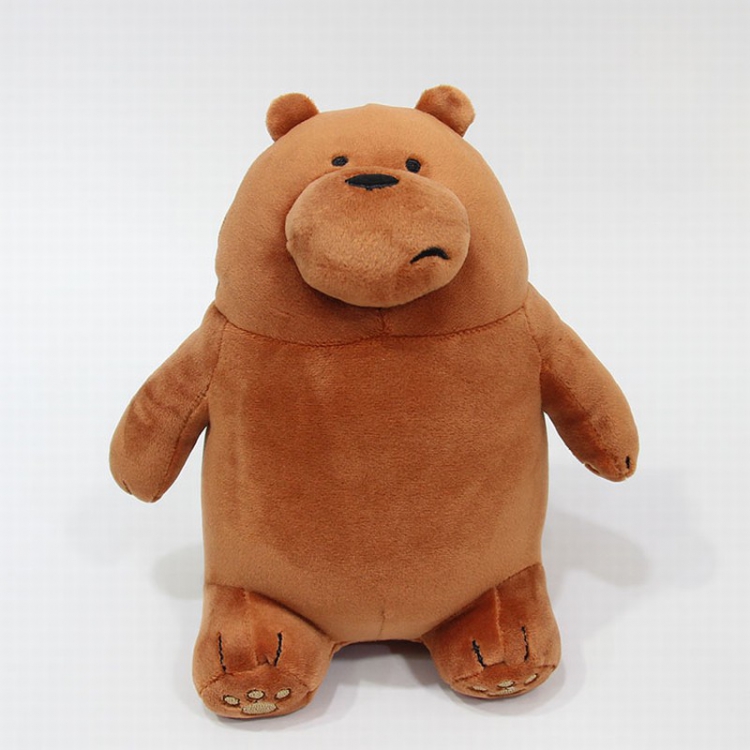 We Bare Bears Brown bear Sitting position Style B Plush toy cartoon doll 28CM price for 5 pcs